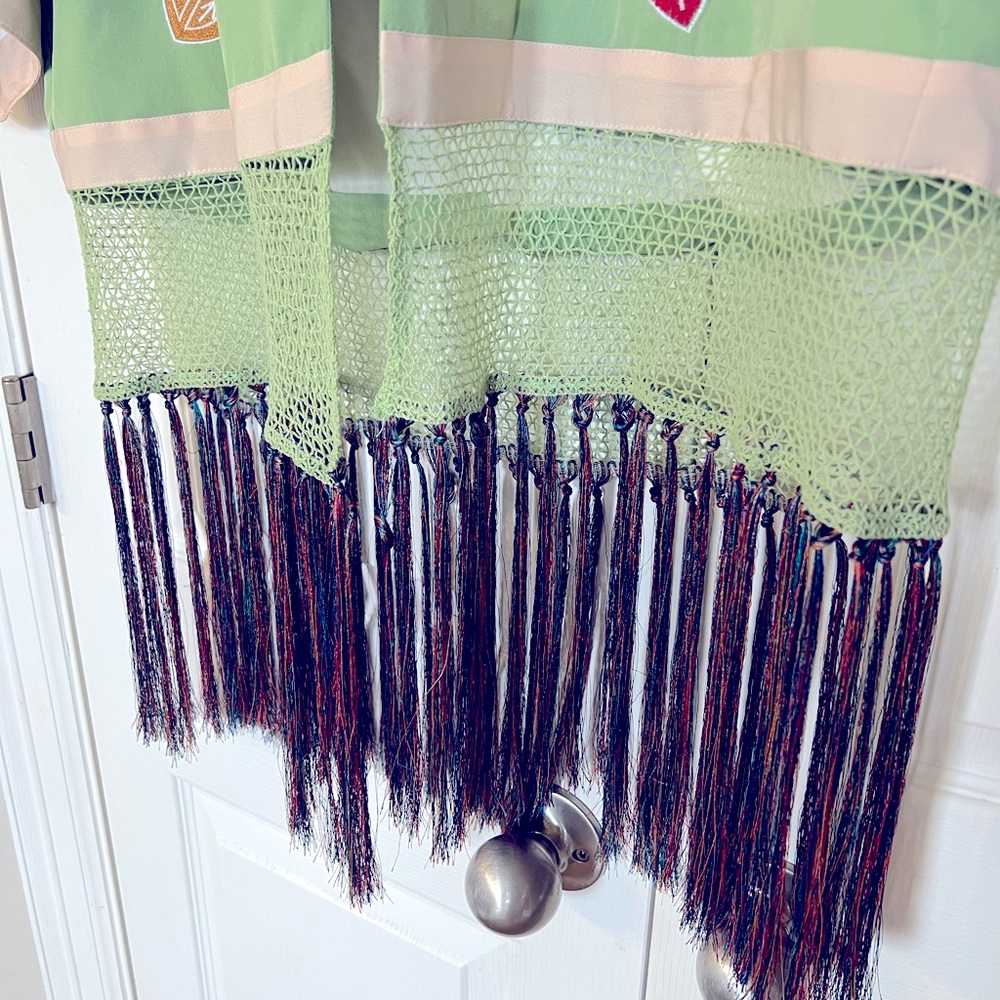 Zara Embroidered Fringe Kimono - Picture 9 of 14